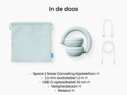 soundcore Space 2 by Anker, Active Noise Cancelling Koptelefoon, Comfortabele Pasvorm, 50H Speeltijd, LDAC Hi-Res Draadloze Audio, Dual Connection, Helderre Gesprekken, Bluetooth 6.1, Nap Mode, Draagdetectie — thumbnail 21