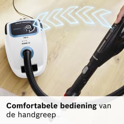 Bosch ProSilence BGB6SIL0L Serie 6 - Stofzuiger met zak - 12mtr bereik - HEPA hygienefilter - 66db - Afstandsbediening in handvat - Wit — thumbnail 6