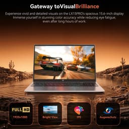 2025 AMD laptop - 15.6 inch Laptop met AMD Ryzen 7 5000 Serie (8C/16T, tot 4.3GHz) - 16GB RAM 512GB NVMe SSD Windows 11 Pro Laptop - Radeon RX Vega 8 graphics - WiFi 6 — thumbnail 5
