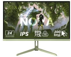 Arozzi Nova 24" Gaming Monitor - Full HD IPS - 200Hz - Bosgroen