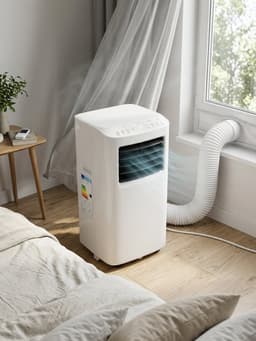 TRONIC® Mobiele airco 7000 BTU - Mobiele airconditioner - Lokale Airco - 3 in 1: koelen, ontvochtigen of ventileren - Temperatuur: 16 tot 31 °C - Geschikt voor ruimtes tot 45 m³ - Bedieningspaneel met soft touch — thumbnail 4