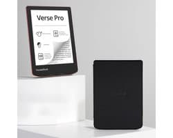 PocketBook Verse Pro Passion Red e-reader – Inclusief Zwart Hoesje (shell cover) – Voordeelbundel