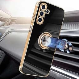 Yutwo Galaxy A16 5G Serie - Beschermhoes - 360° Ringhouder - Zwart — thumbnail 5
