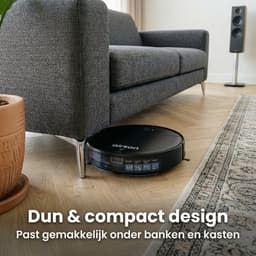 Robotstofzuiger met Dweilfunctie en Laadstation - Airson Pro Clean - Dweilrobot met App & Afstandsbediening - Geschikt voor Huisdieren en Tapijt — thumbnail 4