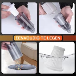 Krachtige Kruimeldief Snoerloos 5 opzetstukken - Kruimelzuiger 20W - Vacuum Cleaner - Draadloos, Compact en Oplaadbaar - Handstofzuiger — thumbnail 5