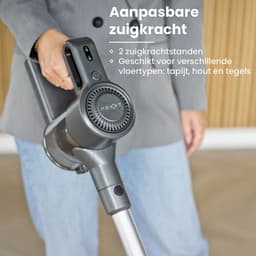 Nexxt Draadloze Steelstofzuiger – Krachtig & Lichtgewicht – Met Kruimeldief – HEPA Filter – Voor Snel en Makkelijk Schoonmaken — thumbnail 4