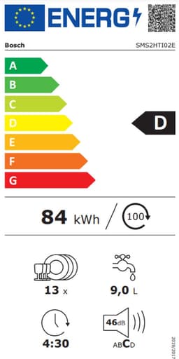 Bosch SMS2HTI02E - Serie 2 - Vrijstaande vaatwasser - 60 cm - Geborsteld staal - Anti-fingerprint - Energielabel D - Home Connect — thumbnail 2