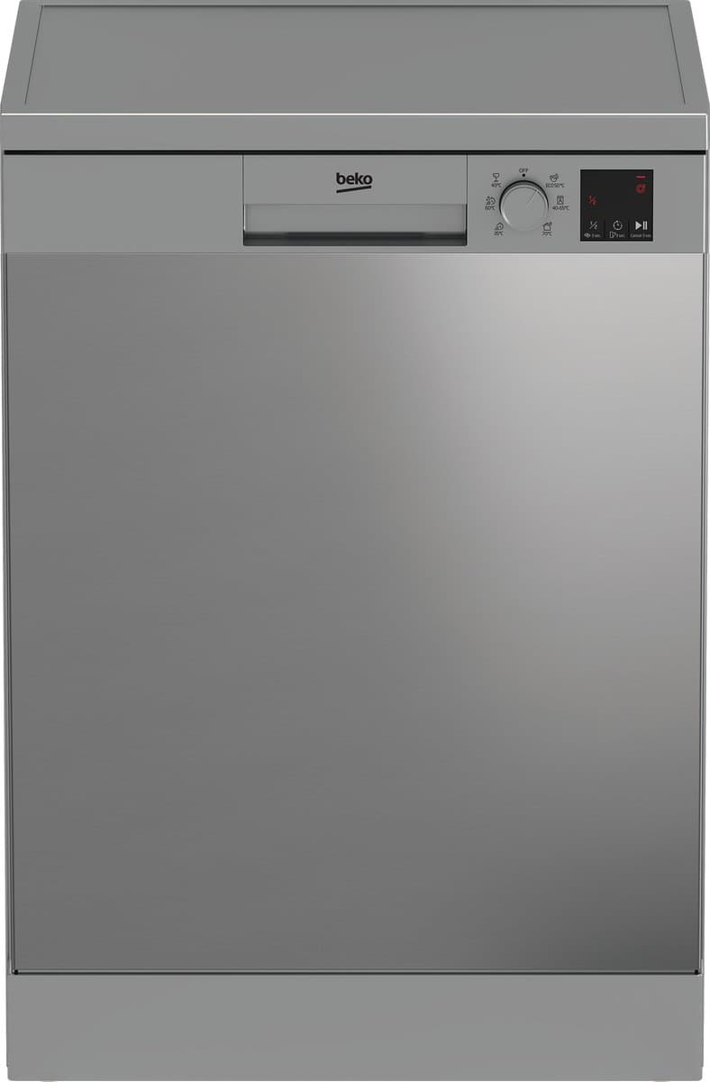 Beko DVN06430X - Vrijstaande Vaatwasser - 14 couverts - SelFit - Schuivende bestekbak — afbeelding 1