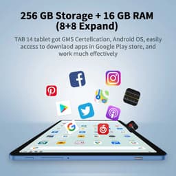 Elementkey Ai-Onyx Pro- 4G LTE + GPS - Android 13 Tablet - 16GB Ram - 512GB Opslag - 10.4" - 2000X1200 FHD - Scherm Octa Core CPU - Zilver — thumbnail 2