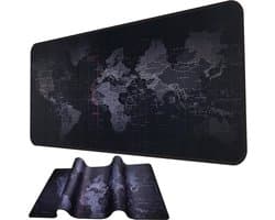 Muismat - Bureau onderlegger - Gaming Mousepad XXL - Game Muismat - Onderlegger - Grote Muismat - Anti Slip muismat - Desktop Mat - Wereldkaart - 90 x 40 CM -