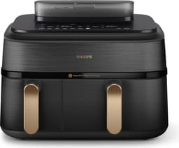 Philips 5000 series NA552/00 - Dubbele heteluchtfriteuse - 9L - 2750W - Zwart — thumbnail 1