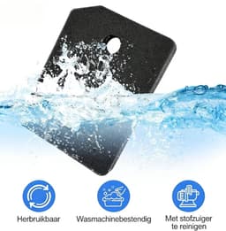 2 stuks filters - geschikt voor Miele T1-droger – Basisfilter voor droger – Candy-drogerfilter-9164761 – Reserveonderdeel – Spons – Accessoire geschikt voor Miele-warmtepompdroger — thumbnail 2