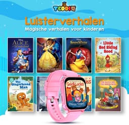 TeddiQ Playwatch - Kinder Smartwatch - Kinderhorloge - Roze - 31 educatieve games - Smartwatch Kind - HD Scherm — thumbnail 9