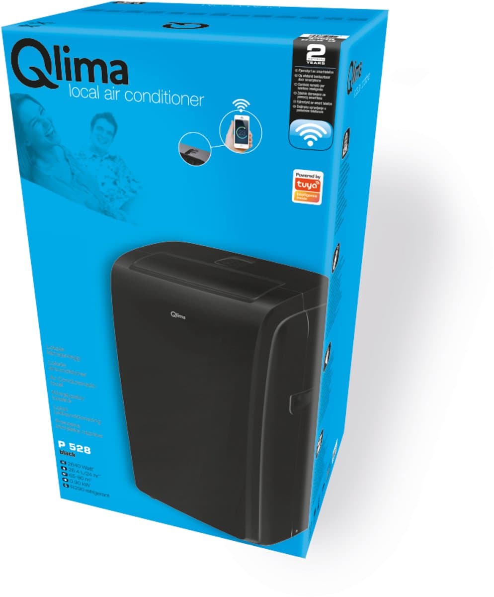 Qlima Airco P 528 65 dB Zwart - Mobiele airconditione — afbeelding 1