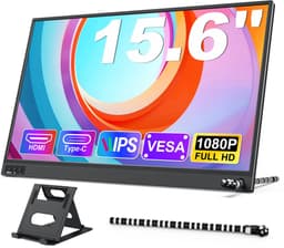 Ohana DT - Portable Monitor Laptop - Draagbare Monitor - Draagbaar Scherm - 15.6 Inch - 1920x1080 Full HD - IPS - 60Hz - USB-C - Mini HDMI — thumbnail 1