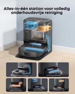 eufy Nieuw 2026 Robotstofzuiger met Dweil C28 Omni, HydroJet-zelfreinigende Dweilrol, Upgrade van X10 Pro, 15.000 Pa Zuigkracht, Alles-in-één Station, Automatisch Dweilen en Drogen, AI-obstakeldetectie — thumbnail 5