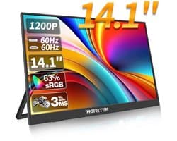 Cellista Draagbare Monitor 14.1 inch - Tweede Scherm Laptop - IPS Full HD Display - HDMI USB-C Monitor - 1920x1200 - 60Hz - HDR10