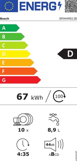 Bosch Serie 4 SPI4HMS13E - Inbouwvaatwasser - Homeconnect - Silence Plus - Intensivezone — thumbnail 3