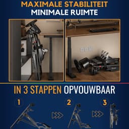 Ranqer Wheel Stand Pro - racestuur standaard - race cockpit - Inklapbaar - Verstelbaar - Geschikt voor: Logitech, Thrustmaster, Fanatec — thumbnail 12