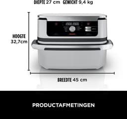Ninja Foodi FlexDrawer Mega Dubbele Airfryer XXL - 10.4 Liter - Twee Kookvakken of Één MegaZone - Heteluchtfriteuse - Wit - AF500EUWH — thumbnail 13
