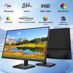 VLSelect® Gaming Monitor - Beeldscherm - Gamen - 24 Inch — thumbnail 6