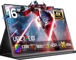 Uperfect Portable Monitor ColorT06 16.0" |3840*2400P|+| 16.7M (8bit)|+|104.8%sRGB|+1200(cd/m²)+1500:1 Contrast+IPS Draagbaar monitor with Dual USB-C/MINI HDMI & Speakers — thumbnail 1