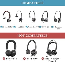 Allecto - Hoofdtelefoon Draagtas - Beschermende tas - Zwart - Compatibel met Logitech Stereo, Plantronics Blackwire 3220, Jabr Engage 75 - Vervangende headset case met harde schaal. — thumbnail 6