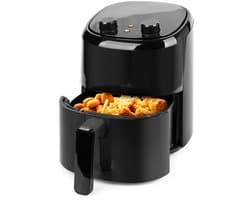 Emerio Heteluchtfiteuse 1000W - 2.2L - 140-200ºC - Cool touch - Timer - Eindsignaal - Snelle opwarmfunctie - Anti-slip - Anti-aanbak - AF-130646 Zwart