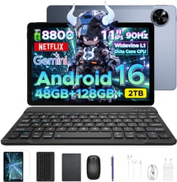 Aorlym P11 Tablet - 48GB RAM+128GB ROM/TF 2TB - Android 16 - 11 inch tablet 90Hz - T7250 - 8800mAh - 13MP+5MP - Gemini AI - Widevine L1 - Face ID - 5G WIFI - Dubbele luidsprekers - Pen, toetsenbord, muis - Grijs — thumbnail 1