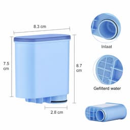 6x Mutital Waterfilter voor Philips Saeco - Filterpatroon voor Koffiemachine - Compatibel met CA6903 AquaClean LatteGo - 3 Maanden per Filter — thumbnail 9