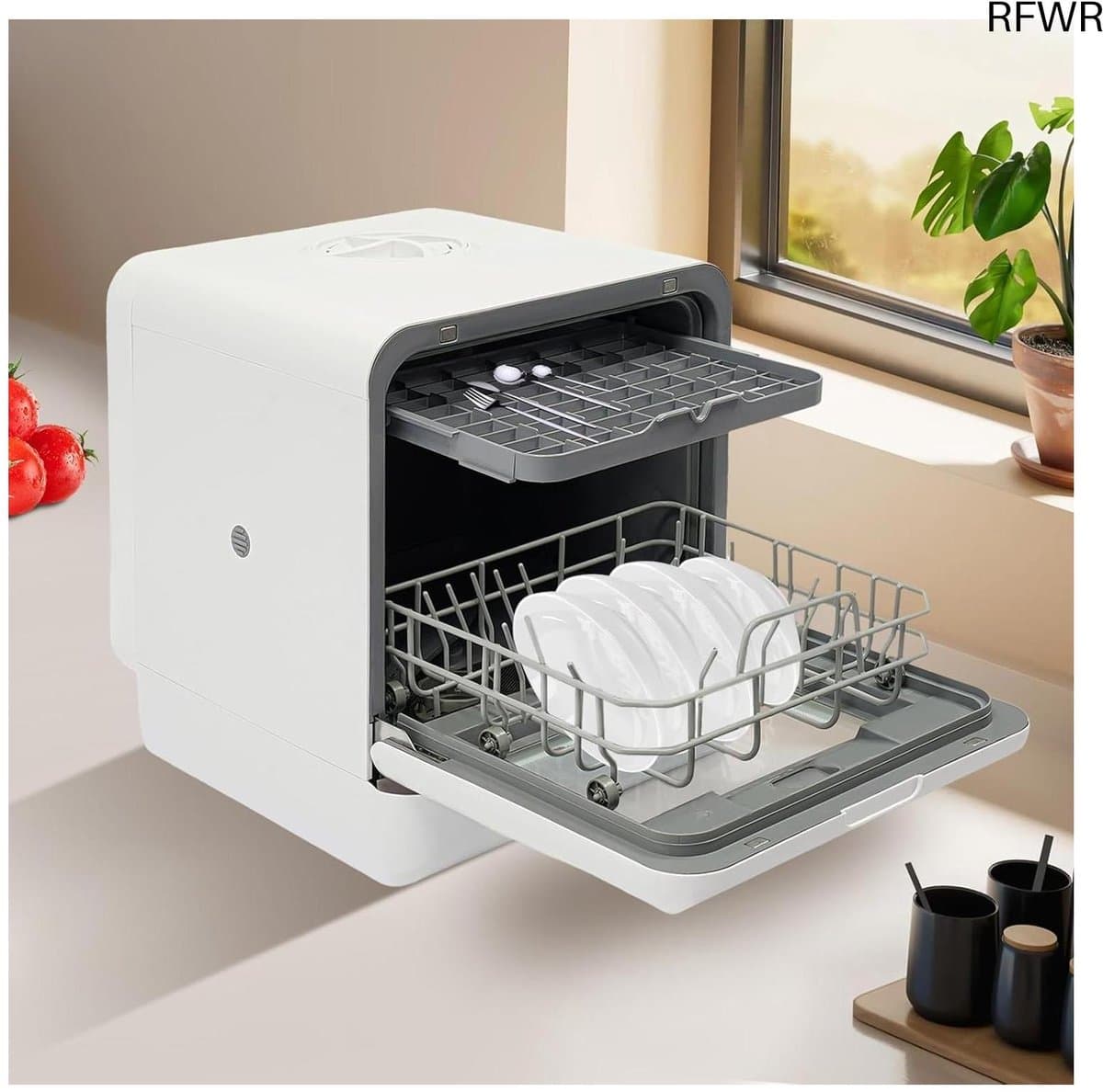 Mini vaatwasser - Kleine afwasmachine - 5 programma's - Energieklasse D - Servies — afbeelding 1
