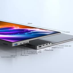 MINIX SF16 16” Portable Monitor - Touchscreen - IPS Beeldscherm - Inclusief Beschermhoes - Full HD - sRGB - HDMI - Zwart — thumbnail 4