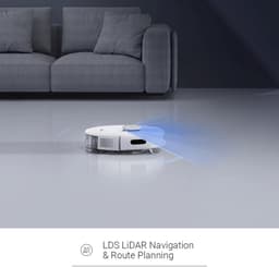 EZVIZ RE5 Robotstofzuiger met Dweilfunctie – 4000 Pa – LiDAR Navigatie – App Bediening – Tapijtdetectie – Werkt met Google Assistant & Alexa – Wit — thumbnail 7