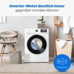 Bomann WA 7185 W Wasmachine - 8KG - 1400 toeren - 15 programma's - Stoomfunctie - Energieklasse A - 10 jaar motorgarantie — thumbnail 7