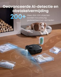 eufy Robotstofzuiger Omni E25, HydroJet dweilsysteem, 20.000 Pa zuigkracht, DuoSpiral borstels die ontklitten, CornerRover arm voor het schoonmaken van hoeken, alles-in-één station, voor gezinnen met huisdieren en kinderen. — thumbnail 8