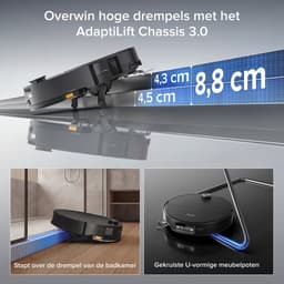 Roborock Saros 20 Sonic–Robotstofzuiger Met Dweilfunctie-VibraRise 5.0 dweilsysteem 4000 Trillingen/min-Digitale motor 36000 Pa&dubbel antiklitsysteem-AdaptiLift Chassis 3.0-Reactieve AI 3.0 obstakelherkenning-Pakt moeiteloos dikke tapijten aan,Zwart — thumbnail 7
