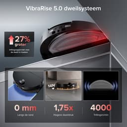 Roborock Saros 20 Sonic–Robotstofzuiger Met Dweilfunctie-VibraRise 5.0 dweilsysteem 4000 Trillingen/min-Digitale motor 36000 Pa&dubbel antiklitsysteem-AdaptiLift Chassis 3.0-Reactieve AI 3.0 obstakelherkenning-Pakt moeiteloos dikke tapijten aan,Zwart — thumbnail 9