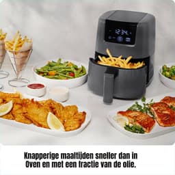 MIRA® Mini Airfryer - Airfryer - Airfryer Klein - Grijs - ‎‎22cmx 26cmx 26cm; 2.3 kg — thumbnail 2
