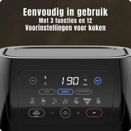 MIRA® Heteluchtoven - Oven - Airfryer Oven - Zwart - 31cm x 31cm x 38cm — thumbnail 3