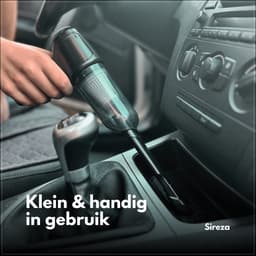 Sireza T2 - 3-in-1 kruimeldief - kruimelzuiger - kruimeldief snoerloos -6 opzetstukken - mini handstofzuiger - nat en droog - thuis, dierenhaar en auto - air duster - opbergtas — thumbnail 5