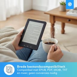 eReader 6 Inch - Ebook Reader - E-Reader met Backlight - 17H Schermtijd - 4GB - Zwart - Silvergear — thumbnail 6