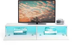 Moderne TV Kast met LED Verlichting - Wand- of Staande Opstelling - 180 cm — thumbnail 3