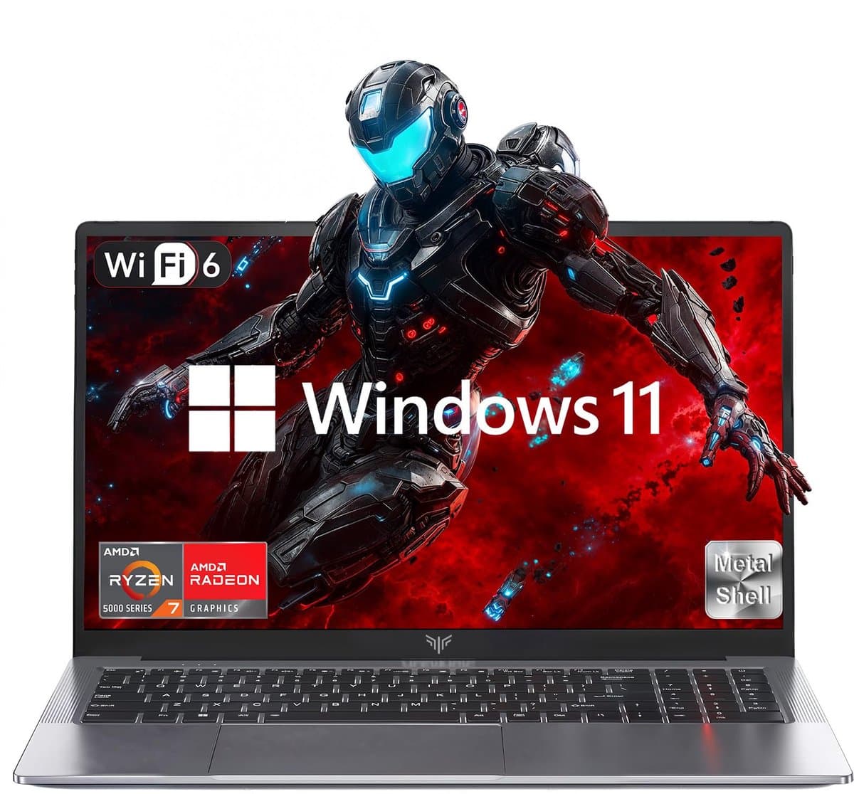 2025 AMD laptop - 15.6 inch Laptop met AMD Ryzen 7 5000 Serie (8C/16T, tot 4.3GHz) - 16GB RAM 512GB NVMe SSD Windows 11 Pro Laptop - Radeon RX Vega 8 graphics - WiFi 6 — afbeelding 1