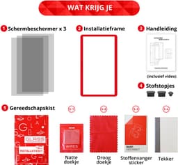 3X Screen protector - Screenprotector Geschikt voor Nintendo Switch 2 - 9H Tempered Glass - Beschermglas - Glasplaatje - Dock Friendly - Met Installatiekit — thumbnail 3