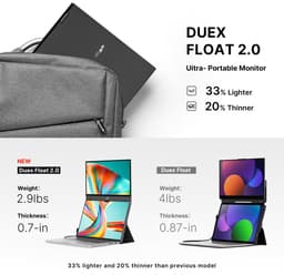 Mobile Pixels Duex Float 2 - Portable Monitor - 15.6 inch Monitor - FHD - 60hz - Draagbaar Beeldscherm - Draagbare Monitor - Extra Laptopscherm — thumbnail 6