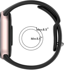 Stravo 2-Pack Siliconen bandjes Geschikt voor Xiaomi Smart Band 10 (Xiaomi Mi Band 10) / Xiaomi Smart Band 9 (Xiaomi Mi Band 9) / Xiaomi Smart Band 8 (Xiaomi Mi Band 8) - 2-pack Klassiek Sportief Siliconen Horlogebandje - Blauw + Starlight — thumbnail 8