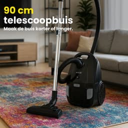 RYER - Stofzuiger met Zak - Krachtig 850W - Stil - 12m Actieradius - HEPA - Drie Mondstukken - Vacuum Cleaner - MotionPro Serie — thumbnail 7