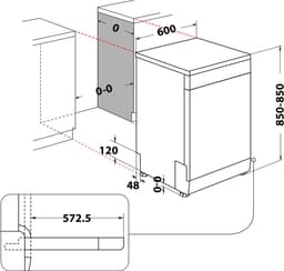 Whirlpool vaatwasser WFC 3C34 P - 14 couverts — thumbnail 12