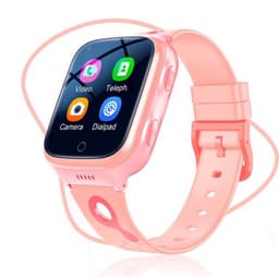 ISHIVA® GPS Horloge Kind geschikt voor Simkaart (4G GPS)–Smartwatch Kinderen met HD-camera & Videobellen - Kinder Smartwatch - 1000 mAh Long Battery–IP65 Waterdicht–SOS Knop–School Mode-Veilige Zones-GPS Tracker–2 Jaar Garantie–Roze — thumbnail 1