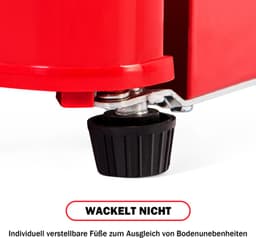 Retro koelkast. Vriescombinatie. 88,8 cm hoog, 45,5 cm breed, tweedeurs, met een totaal volume van 60 liter, een vriescapaciteit van 22 liter. 102 kWh/jaar, -27 °C ∽ 13 °C, ledverlichting. Premium rood, energieklasse E. — thumbnail 8